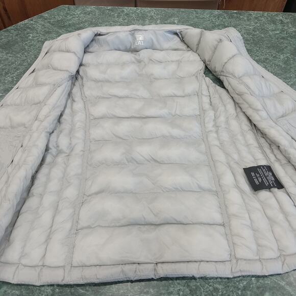 32 Degree Heat Women’s Full Zip Puffer Vest Gray Medium, Soft Lightweight Euc - Picture 11 of 13